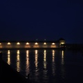 WKW Töging am Inn (ca. 85MW), Wasserschloss bei Nacht