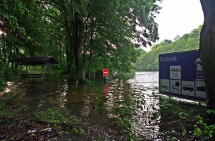 Hochwasser Juni 2013; Bootseinsetzstelle